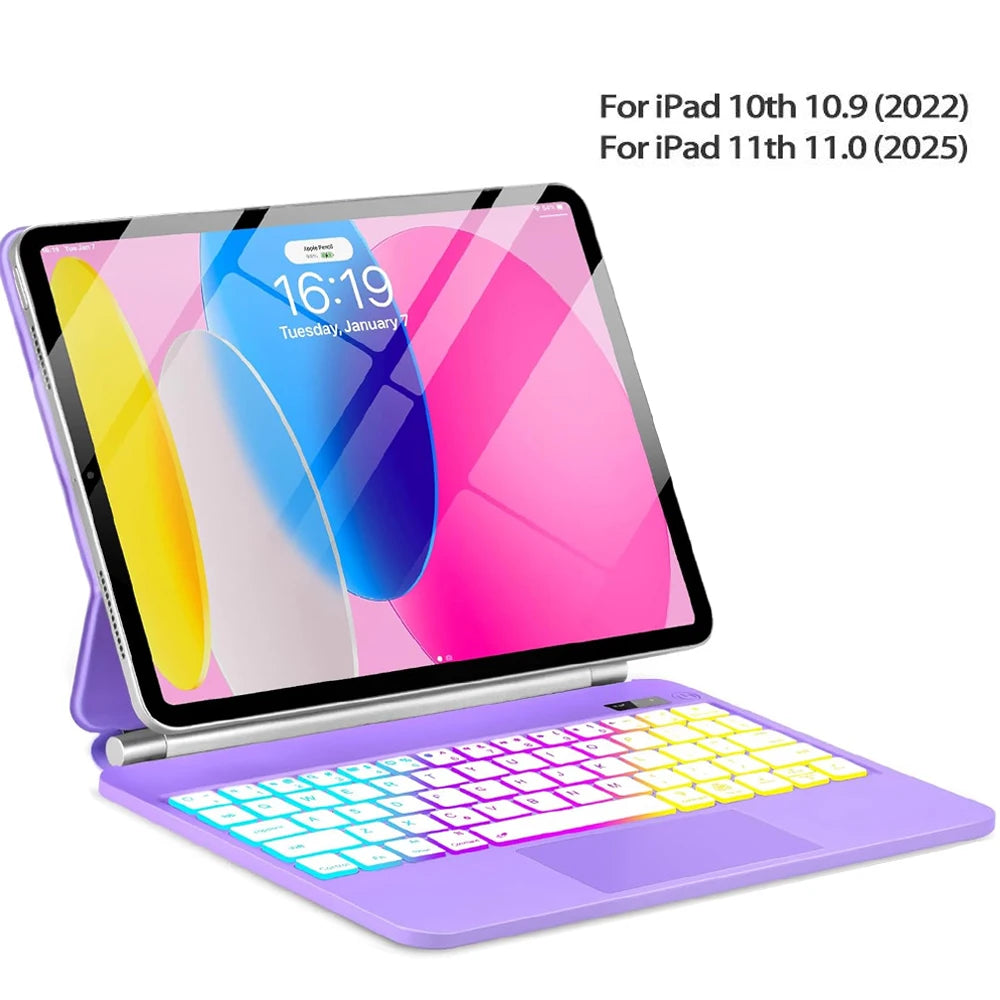 Magic Keyboard for iPad 11th Generation A16 2025 11"A3354 A3355 Keyboard Case for iPad 10th Gen 2022 10.9" A2696 A2757 Cover