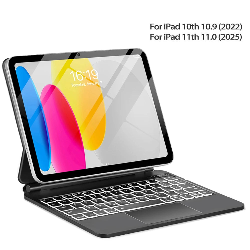 Magic Keyboard for iPad 11th Generation A16 2025 11"A3354 A3355 Keyboard Case for iPad 10th Gen 2022 10.9" A2696 A2757 Cover