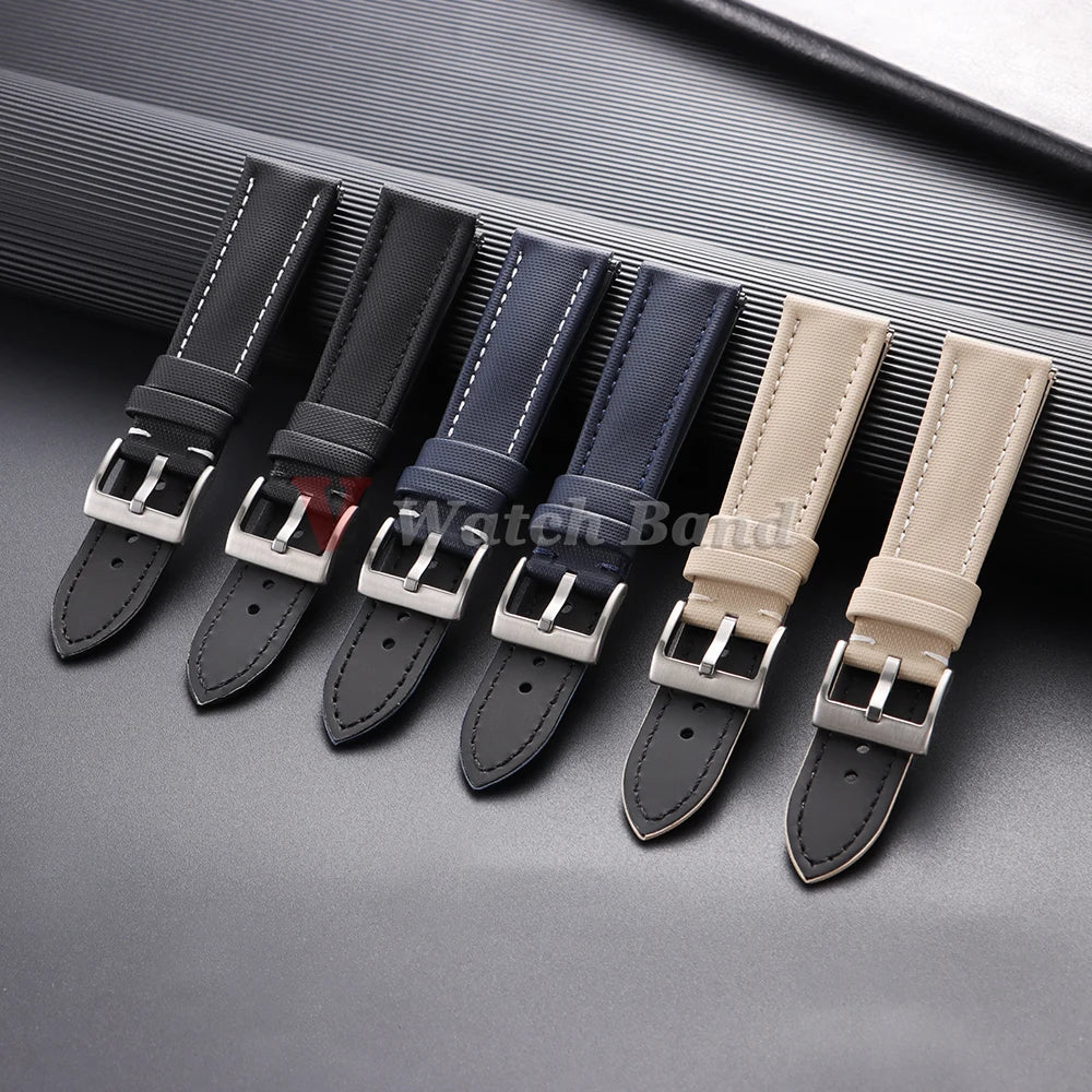Premium Sailcloth Watch Band for Blancpain Straps Waterproof Canvas Nylon Quick Release Bracelets 18mm 19mm 21mm 20mm 22mm Belt