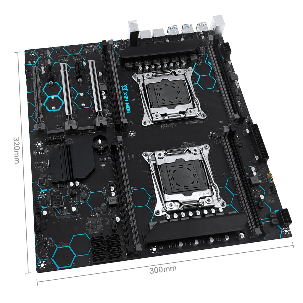 MACHINIST X99 MD8 Dual CPU Motherboard Optional Kit Set Intel Xeon E5 2680 V4 LGA2011-3 DDR4 32GB RAM C612 Chip Server Computer