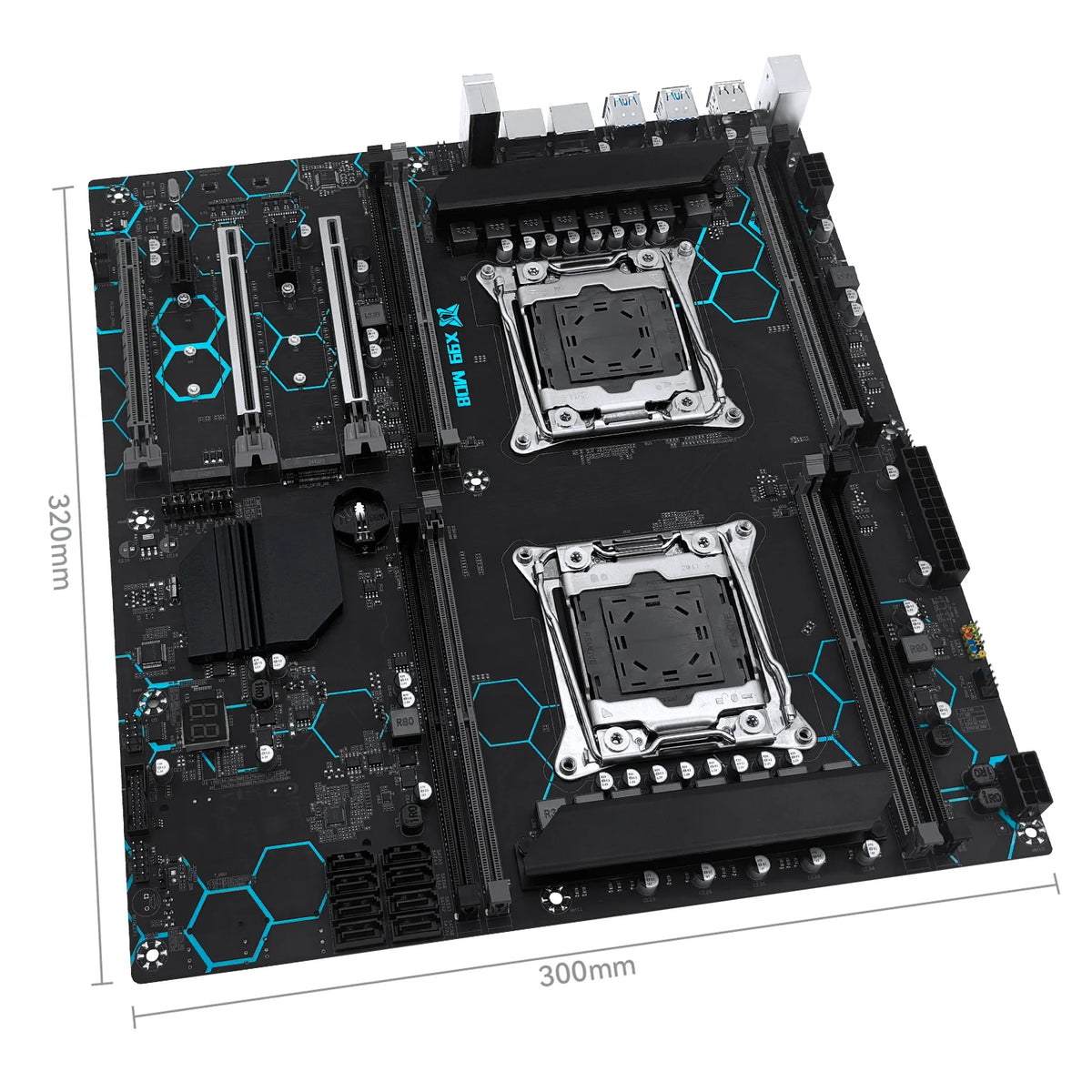MACHINIST X99 MD8 Dual CPU Motherboard Optional Kit Set Intel Xeon E5 2680 V4 LGA2011-3 DDR4 32GB RAM C612 Chip Server Computer