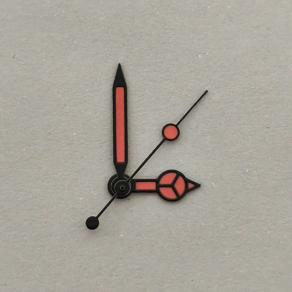 NH35 Hands Watch Accessories Red Orange Blue Black Edge White Three Pin Green Glow Hands Suitable For NH35/36/4R/7S Movements
