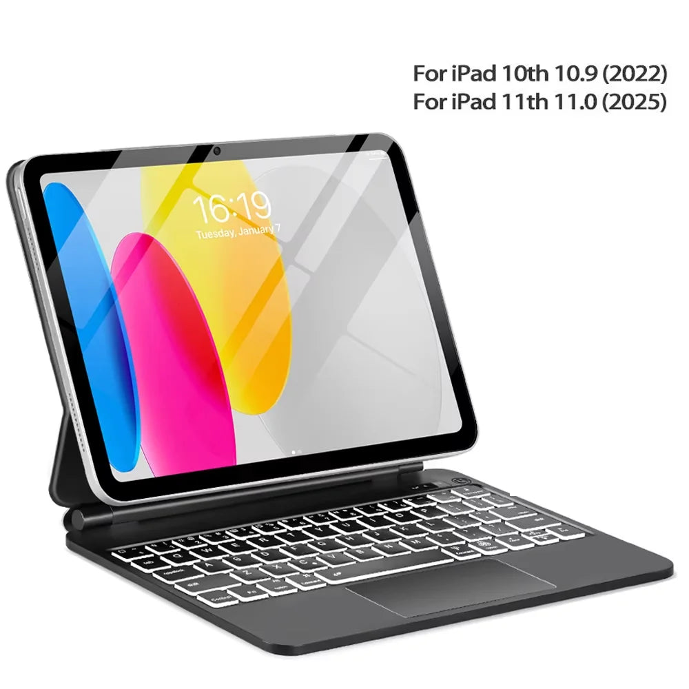 Magic Keyboard for iPad 11th Generation A16 2025 11"A3354 A3355 Keyboard Case for iPad 10th Gen 2022 10.9" A2696 A2757 Cover