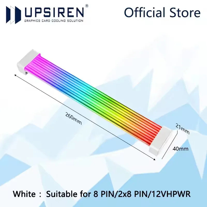 UPSIREN Bendable ARGB Light Board,Suitable For Graphics Card 24pin/8pin/2x8pin/12VHPWR/Motherboard Decorative light strip