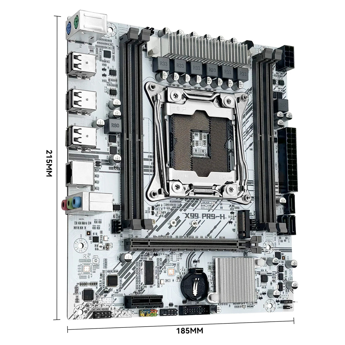 MACHINIST White X99 PR9-H Motherboard Combo Intel Xeon E5 2630 V4 LGA 2011-3 CPU DDR4 16GB RAM NVME M.2 Optional Kit Set