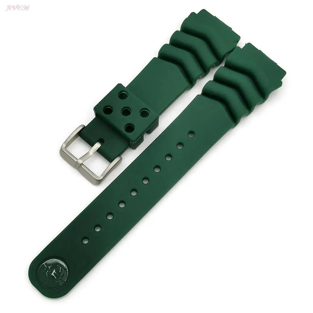 18mm 20mm 22mm Silicone Strap for Seiko Watch Band Men Women Sport Waterproof Diving Rubber Wrist Bracelet Accessories With logo