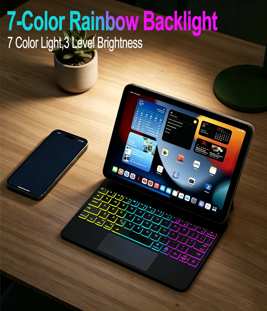 Magic Keyboard for iPad 11th Generation A16 2025 11"A3354 A3355 Keyboard Case for iPad 10th Gen 2022 10.9" A2696 A2757 Cover