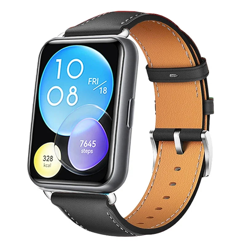 Leather Straps For Huawei Watch Fit 2 Smartwatch Bands Replacement Sport Wristband Bracelet correa Huawei watch Fit2 Accessories