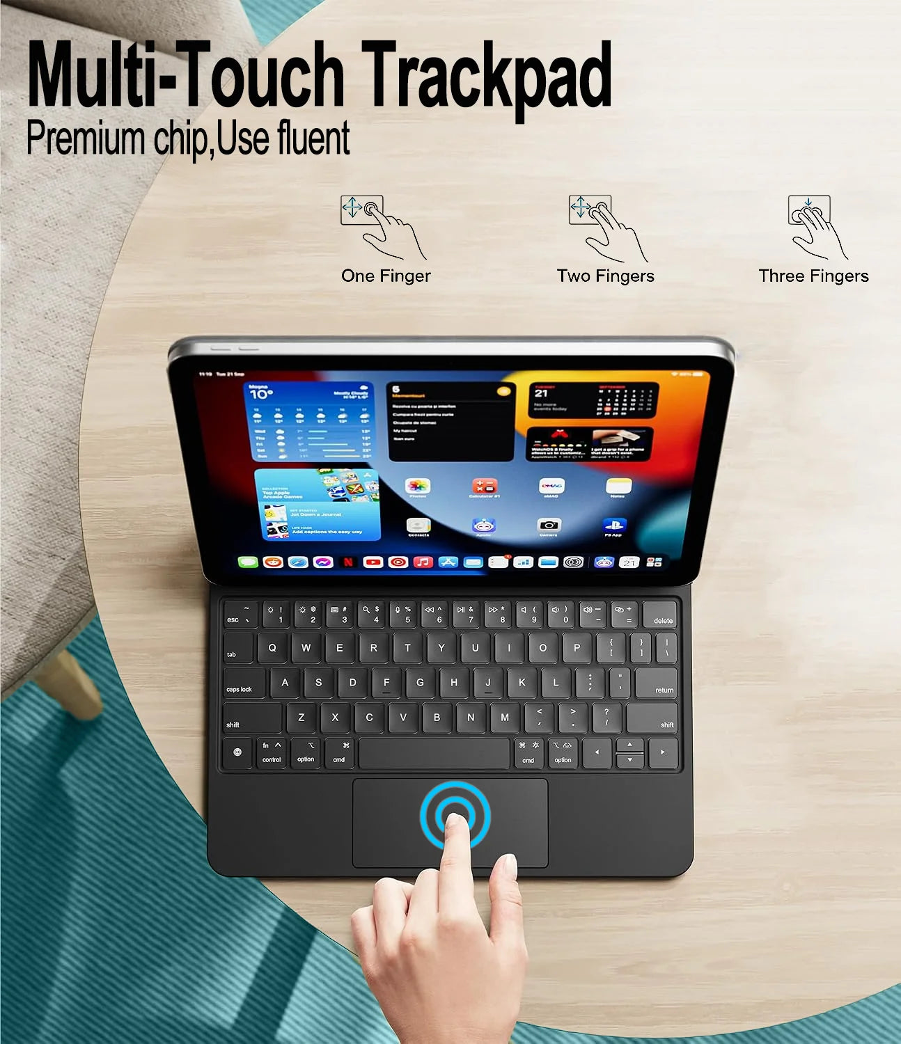 Magic Keyboard for iPad 11th Generation A16 2025 11"A3354 A3355 Keyboard Case for iPad 10th Gen 2022 10.9" A2696 A2757 Cover
