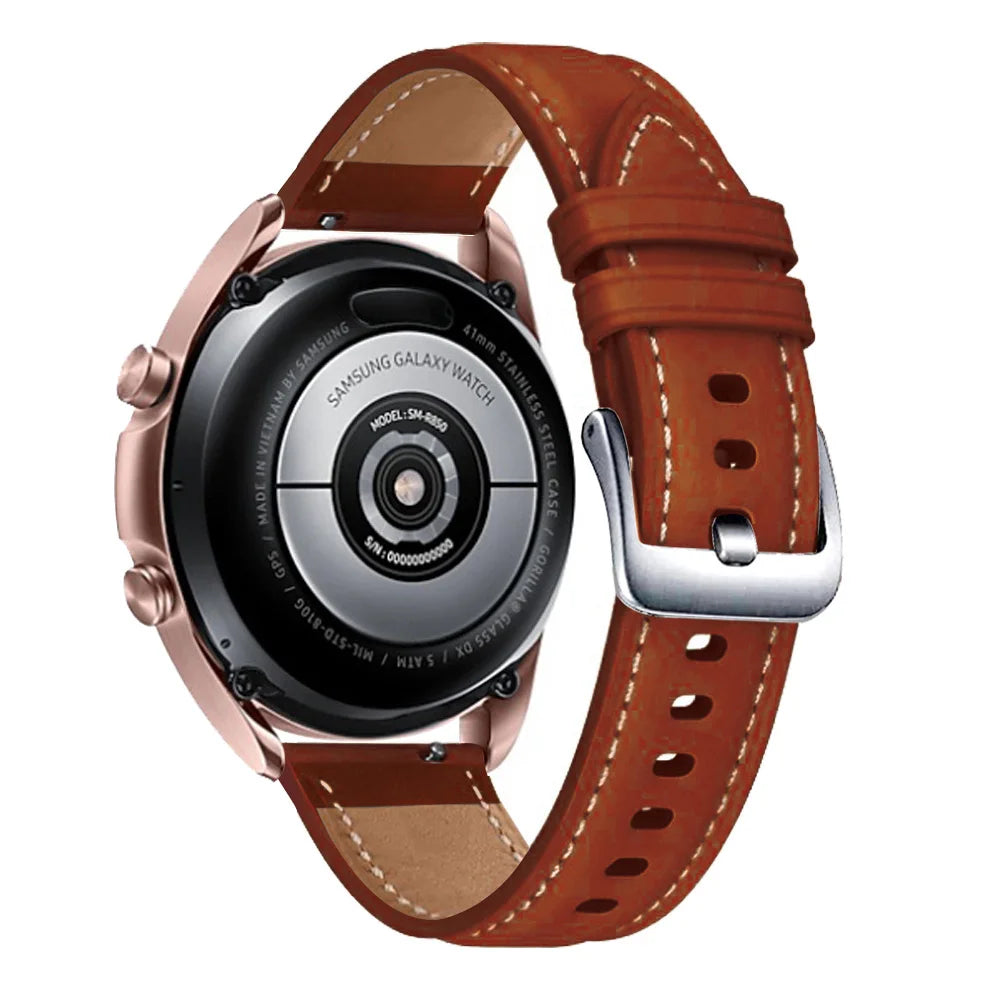 Leather 20MM Watch Band Wristband For Huawei Watch GT2/GT3 Pro 42mm 43mm Smartwatch Bracelet For GT 3 42mm Strap Watchbands Belt