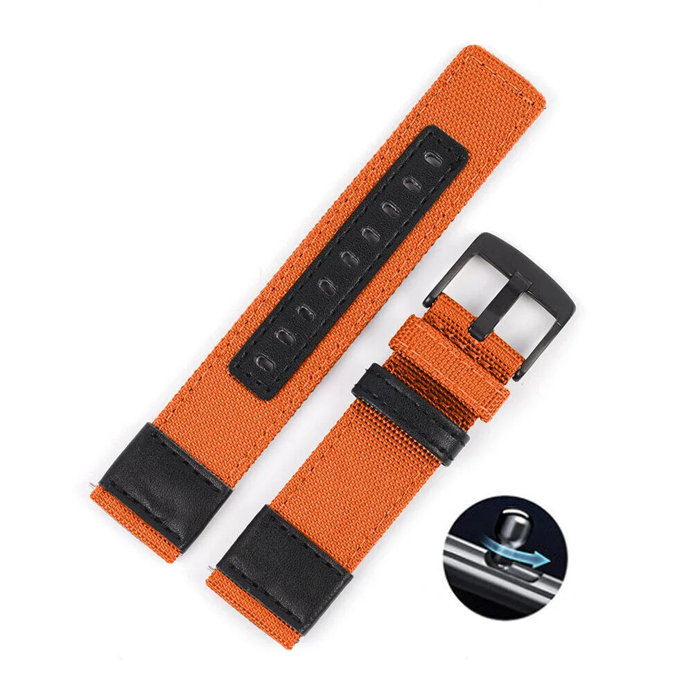 Nylon Quick Release Watch Bands Replacement Canvas Fabric Sport Strap 20mm 22mm Sport Wristband for Samsung for HUAWEI Watch GT3