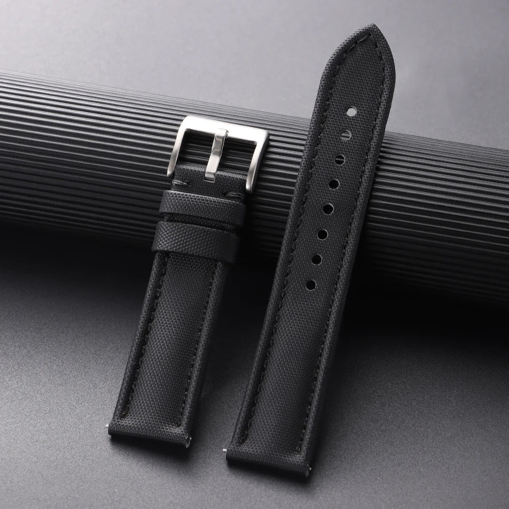 Premium Sailcloth Watch Band for Blancpain Straps Waterproof Canvas Nylon Quick Release Bracelets 18mm 19mm 21mm 20mm 22mm Belt