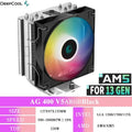 DEEPCOOL AG400 4 Heat Pipe CPU Air-Cooled Cooler ARGB PWM TDP 220W CPU Radiator for LGA1700 1200 115X 1151 1155 AMD AM4 AM5