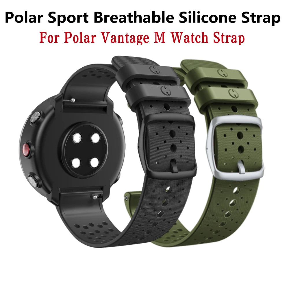 Galaone Silicone Smartwatch Band Bracelet For Polar Vantage M Straps Wristband Replacement Belt Easyfit Wristwatch Accessories