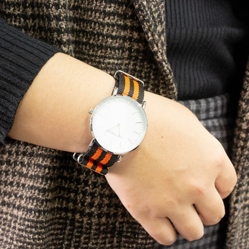 Durable Striped Nylon Wristband Bracelet Style Watch Band 18MM 20MM 22MM 24MM Universal Strap for Sport Casual Watches