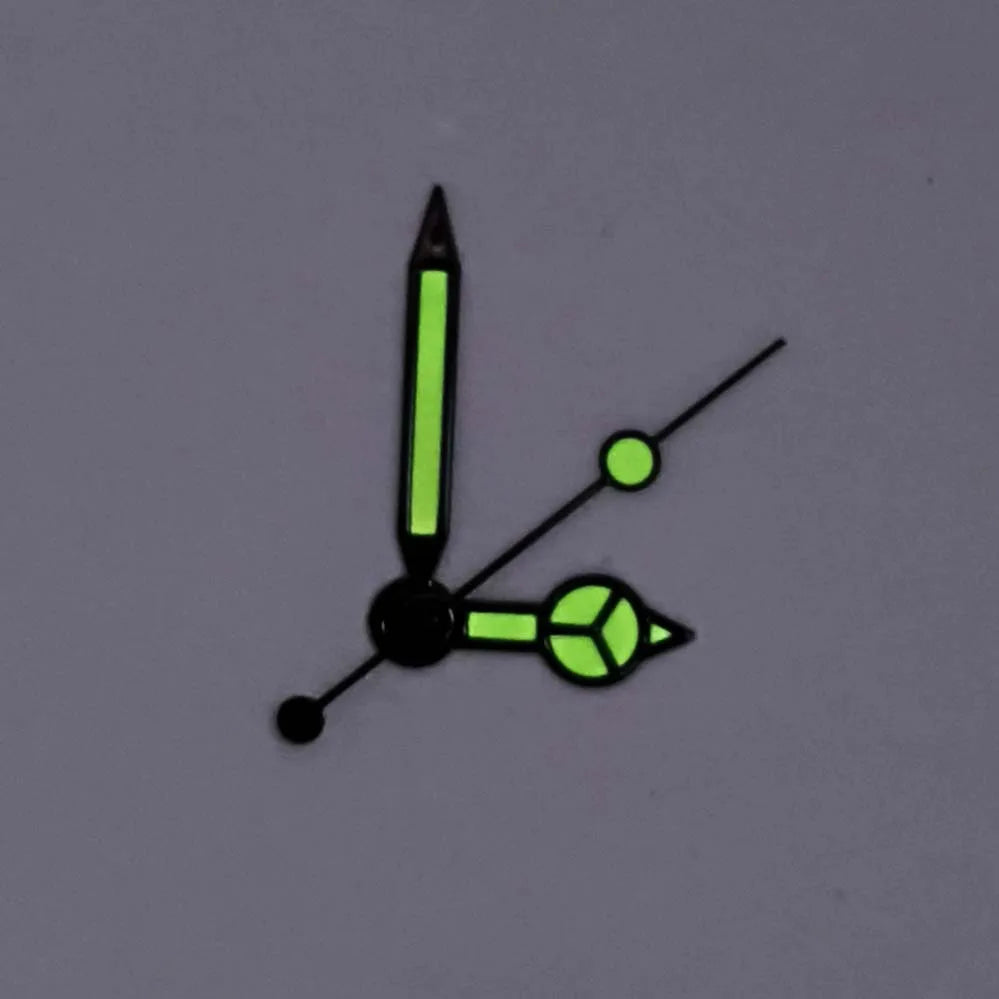 NH35 Hands Watch Accessories Red Orange Blue Black Edge White Three Pin Green Glow Hands Suitable For NH35/36/4R/7S Movements