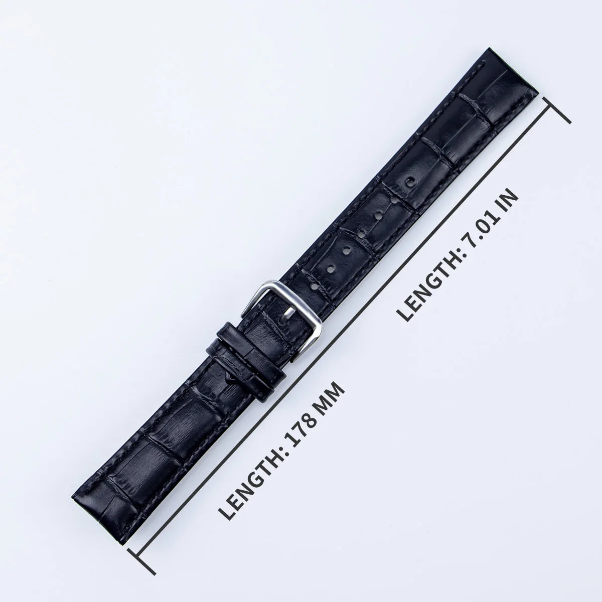 Soft Wrist Watch Bands Comfortable Leather Watch Strap 12/14/16/18/20/22/24 mm Watch Pin buckle Band