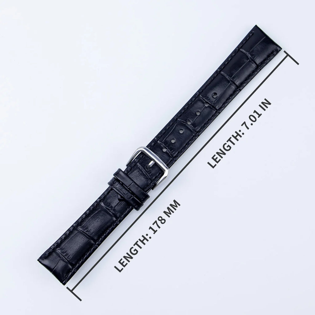 Soft Wrist Watch Bands Comfortable Leather Watch Strap 12/14/16/18/20/22/24 mm Watch Pin buckle Band