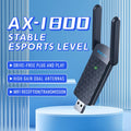 WiFi 6 USB3.0 Adapter 1800Mbps 5G/2.4GHz USB Wi-fi Dongle Wireless 802.11ax Network Card High Gain Antenna For Windows 10 11